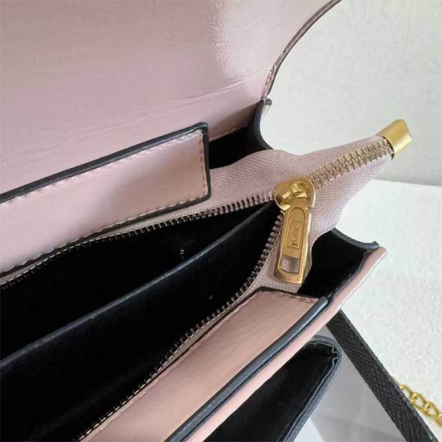 Metal Logo Leather Fashion Messenger Bag