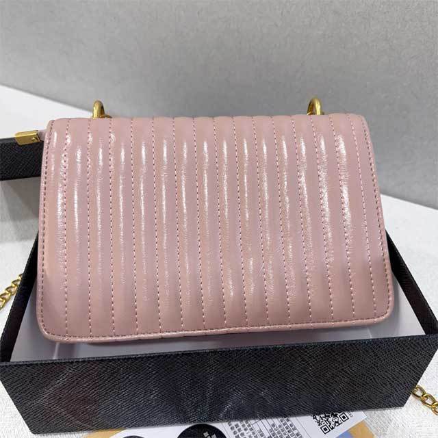 Metal Logo Leather Fashion Messenger Bag