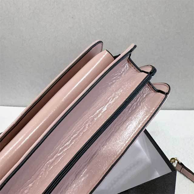 Metal Logo Leather Fashion Messenger Bag