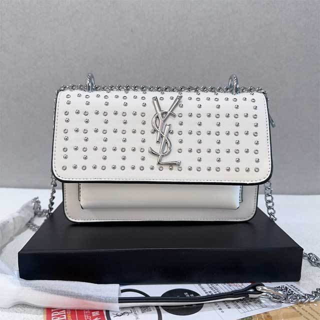 Rivets Leather Fashion Messenger Bag