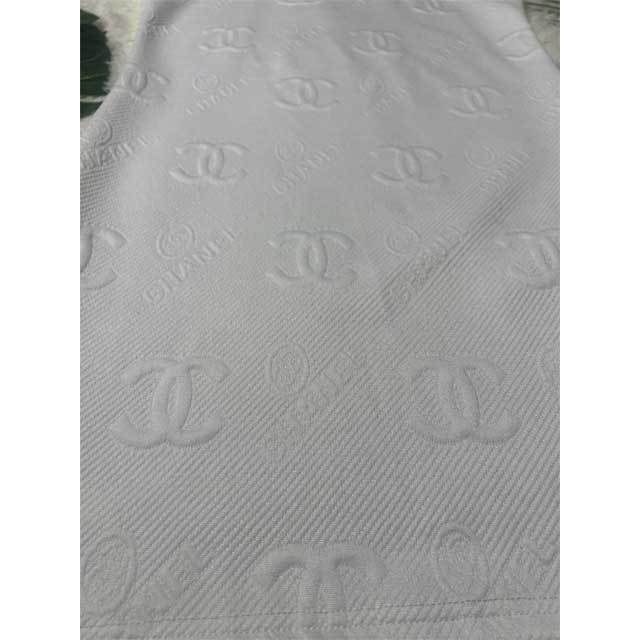 Embossing Bodycon Vest Dress