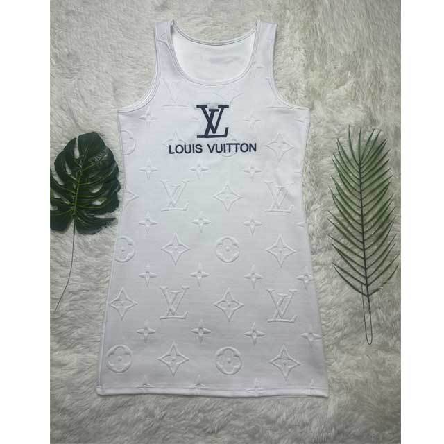 Embossing Women Vest Dress