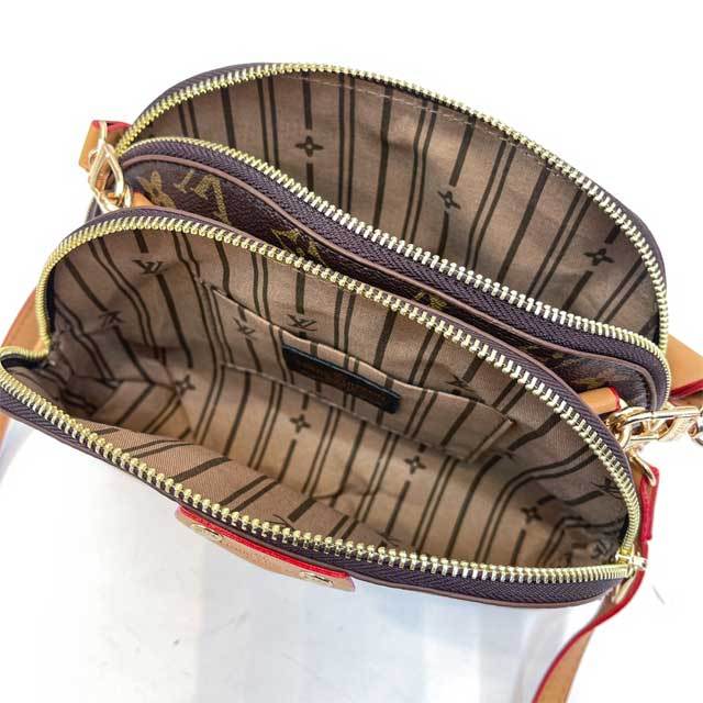 Fashion Print Leather Crossbody Bag