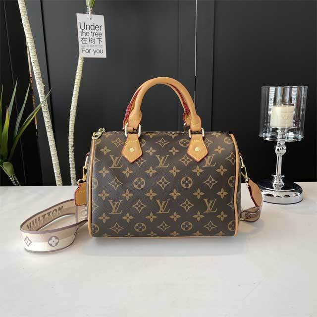 Leather Printed Fashion Boston Bag