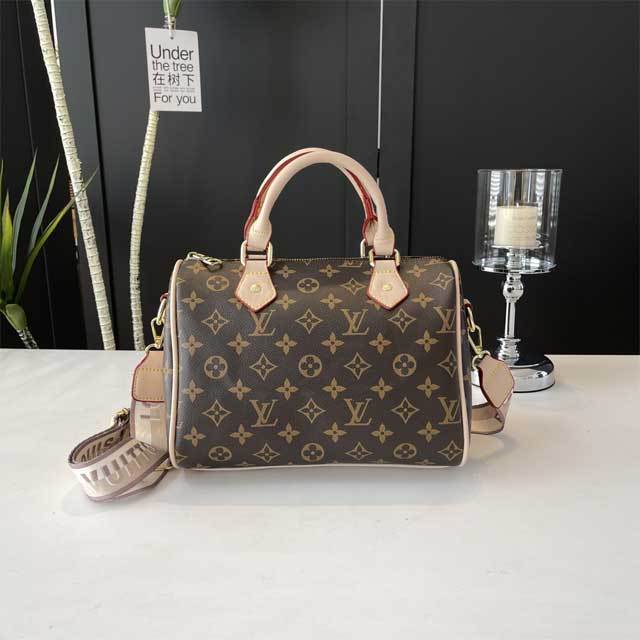 Leather Printed Fashion Boston Bag