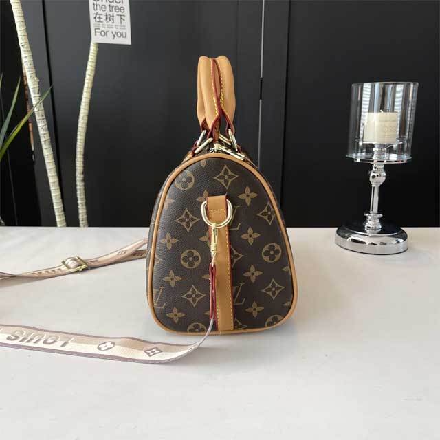 Leather Printed Fashion Boston Bag