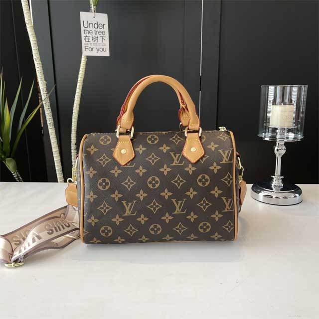 Leather Printed Fashion Boston Bag