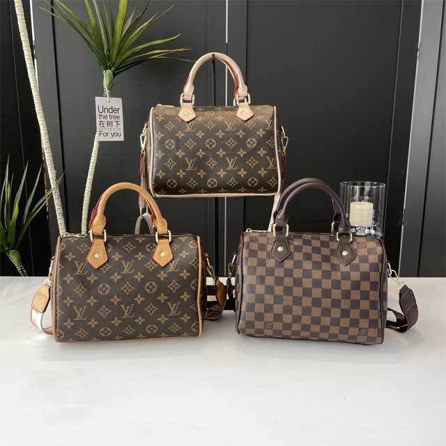 Leather Printed Fashion Boston Bag