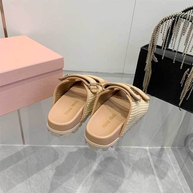 Braid Velcro Flat Sandals