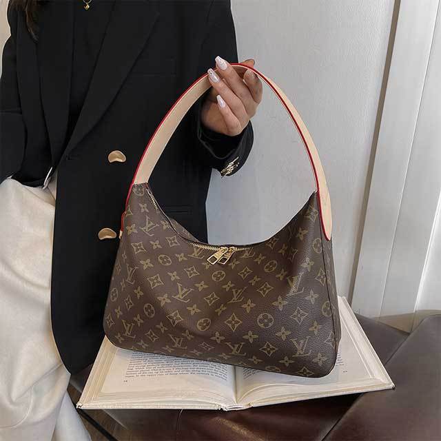 Leather Printed Fashion Underarm Bag