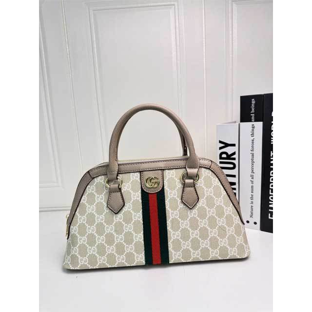 Striped Fashion Leather Crossbody Handbag
