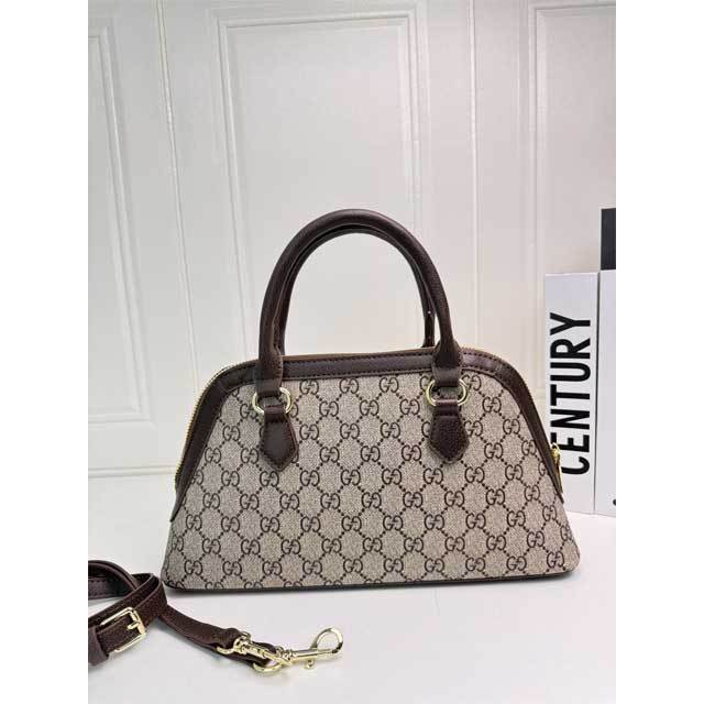 Striped Fashion Leather Crossbody Handbag