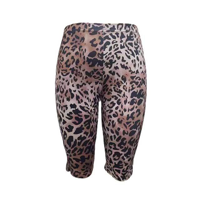 Elastic Waist Leopard Printed Skinny Legging