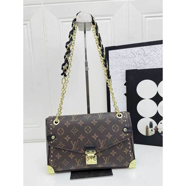 Chained Leather Printed Women Handbag