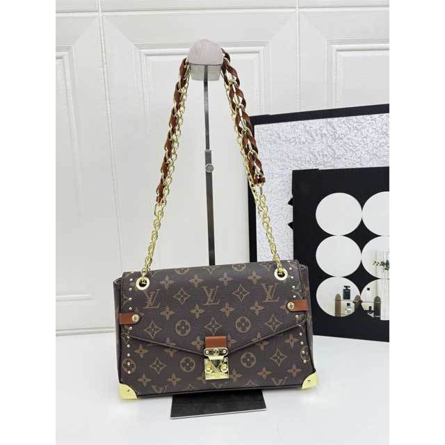 Chained Leather Printed Women Handbag