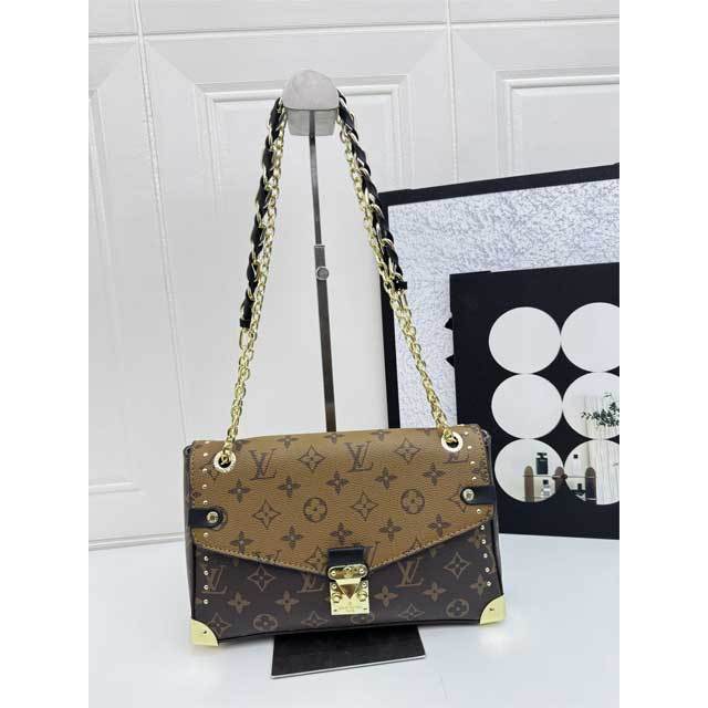 Chained Leather Printed Women Handbag