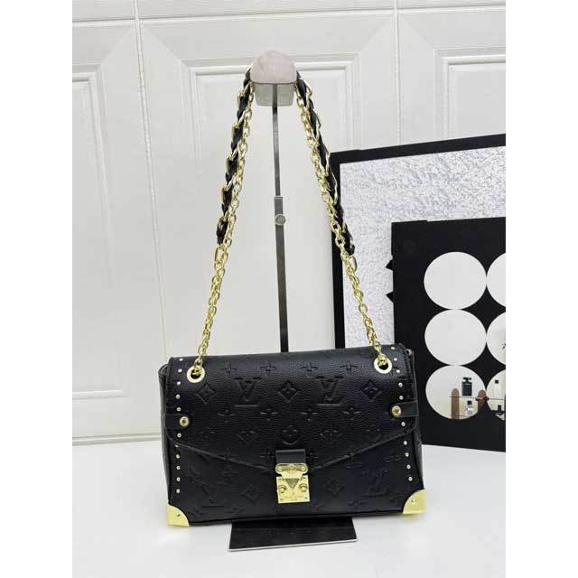 Chained Leather Printed Women Handbag