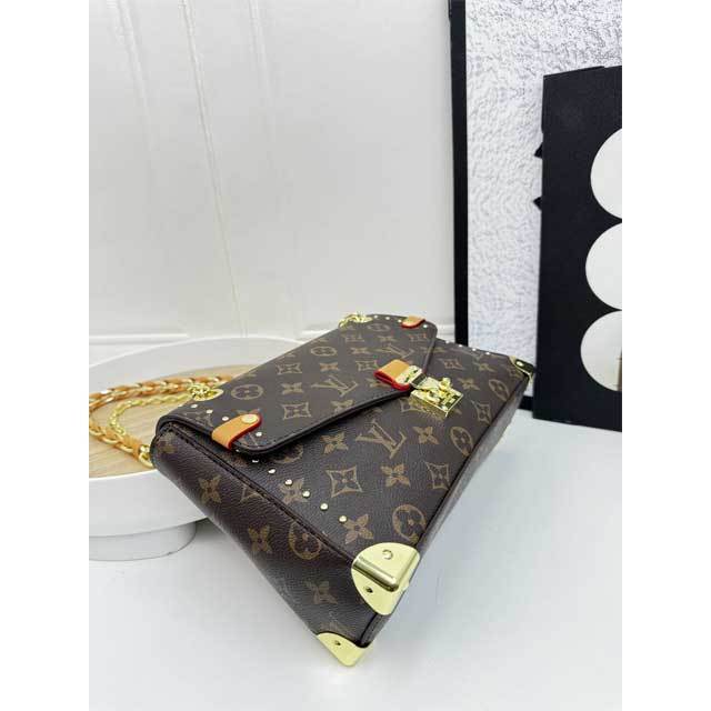 Chained Leather Printed Women Handbag