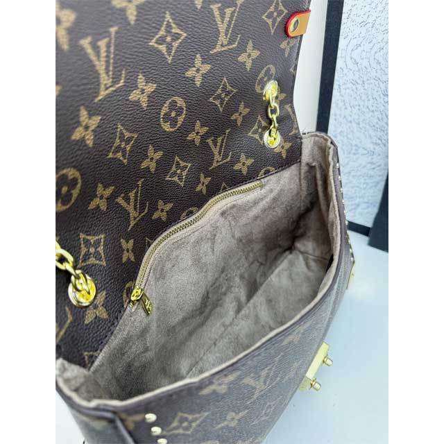 Chained Leather Printed Women Handbag