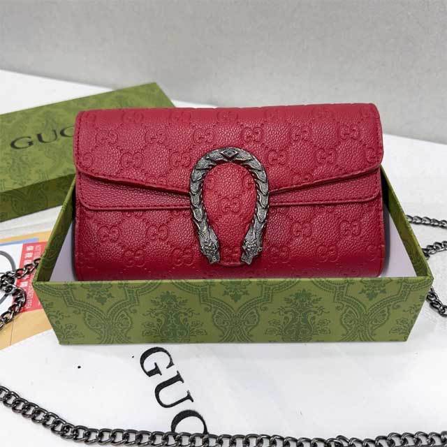 Chained Leather Fashion Women Messenger Bag