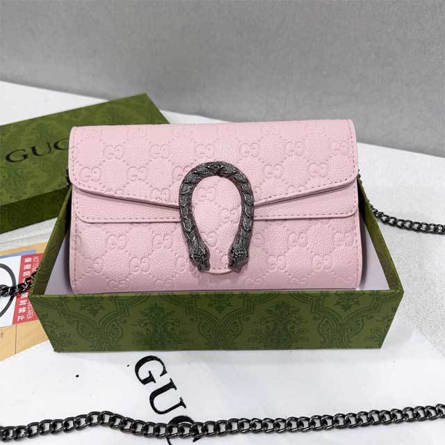 Chained Leather Fashion Women Messenger Bag