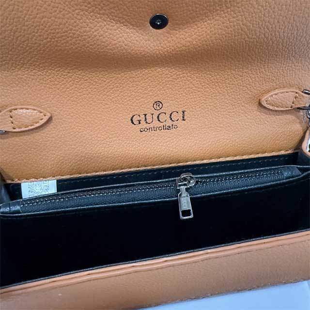 Chained Leather Fashion Women Messenger Bag