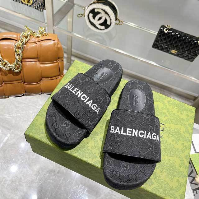 Fashion Embroidery Thick-Soled Slipper