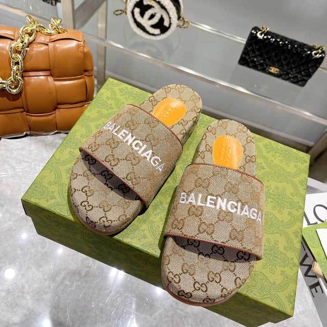 Fashion Embroidery Thick-Soled Slipper
