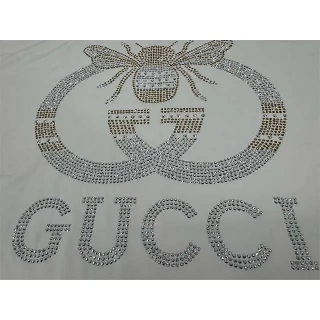Rhinestones Embroidery Short Sleeve Dress