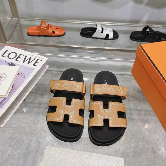 Hollow Out Velcro Beach Slipper