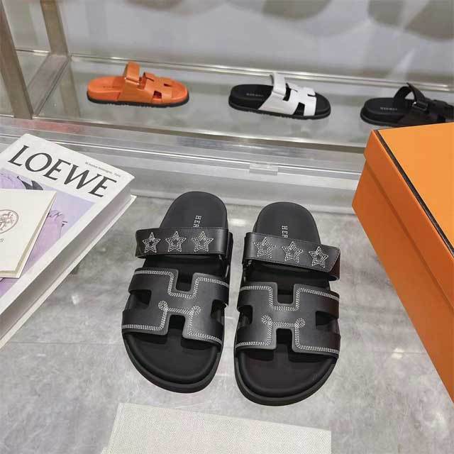 Hollow Out Velcro Beach Slipper