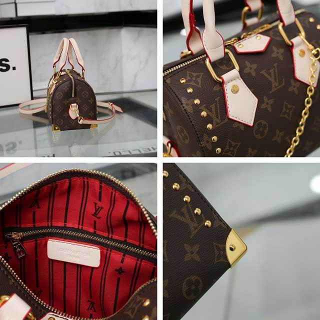 Leather Printed Fashion Crossbody Boston Bag