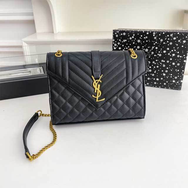 Metal Logo Leather Fashion Purses