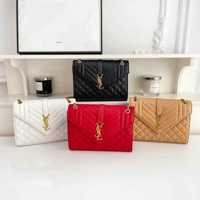 Metal Logo Leather Fashion Purses