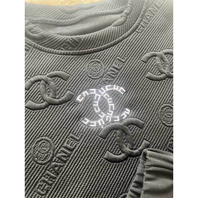 Fashion Embossing Casual Short Set