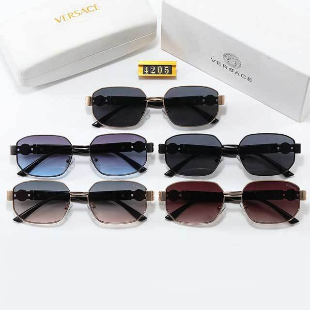 Gradient Lens Metal Frame Unisex Glasses