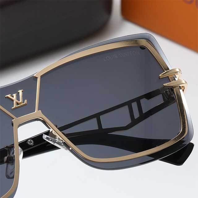 Metal Frame Rimless Large Square Glasses