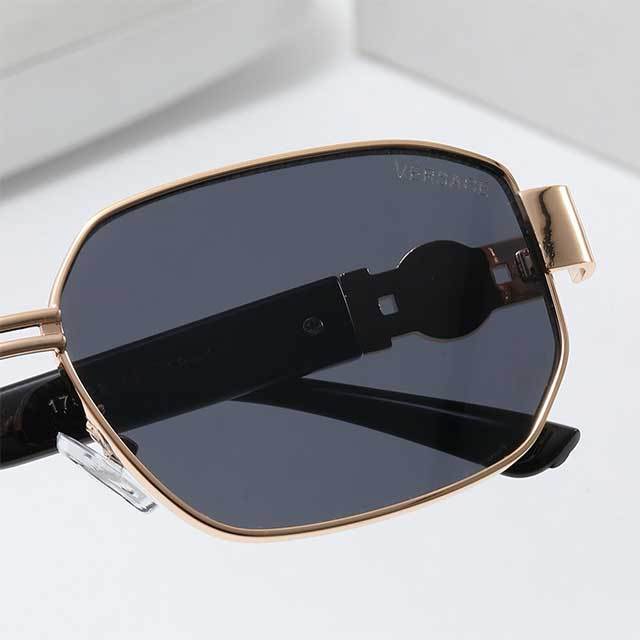 Gradient Lens Metal Frame Unisex Glasses
