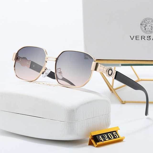 Gradient Lens Metal Frame Unisex Glasses
