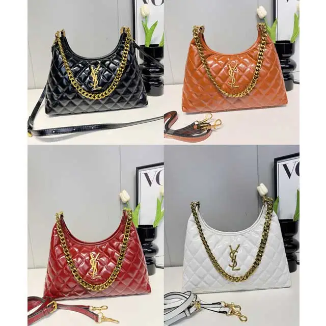 Metal Logo Leather Fashion Crossbody Bag