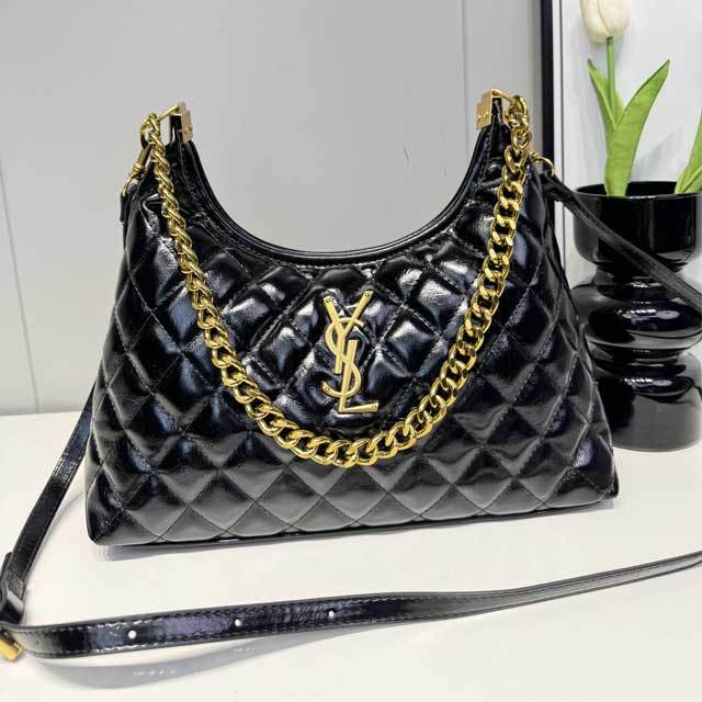 Metal Logo Leather Fashion Crossbody Bag
