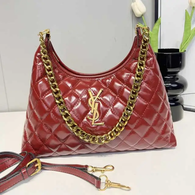 Metal Logo Leather Fashion Crossbody Bag
