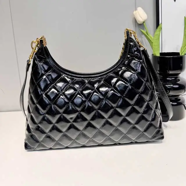 Metal Logo Leather Fashion Crossbody Bag
