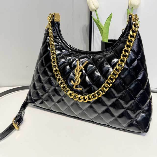Metal Logo Leather Fashion Crossbody Bag