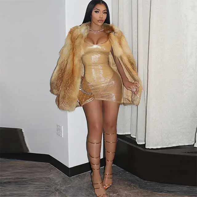 Night Out Partywear See Through Cami Mini Dress