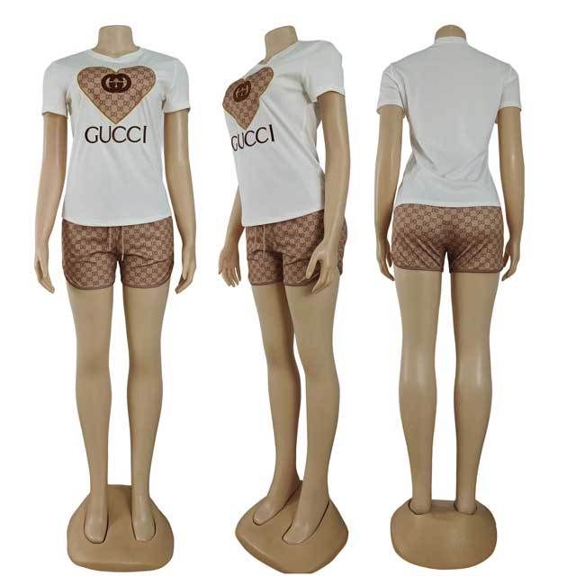 Fashion Embroidery Casual Short Set