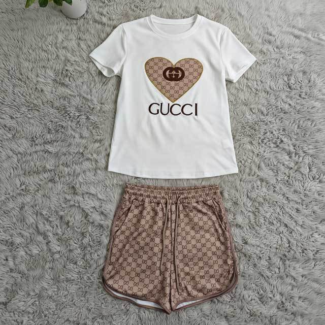 Fashion Embroidery Casual Short Set