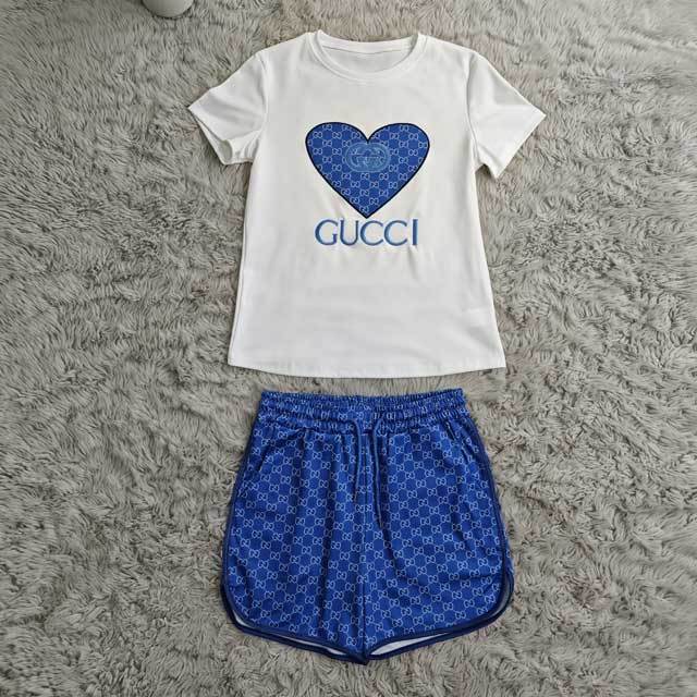 Fashion Embroidery Casual Short Set