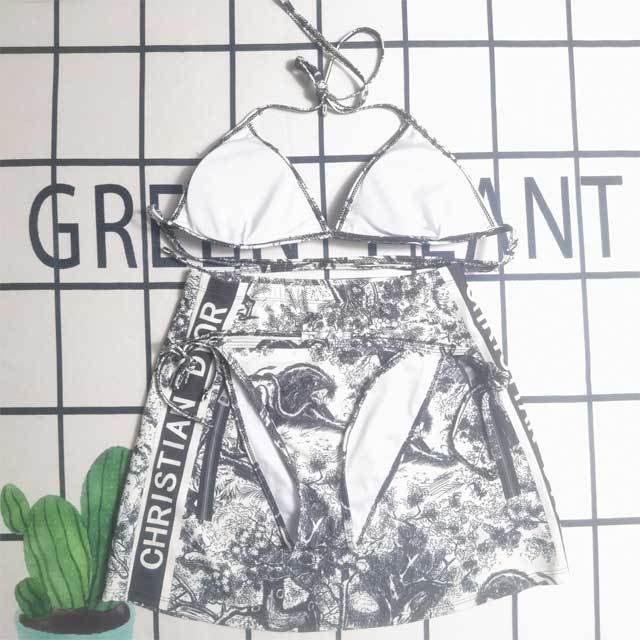 Fashion Print 3 Piece Bikini Set