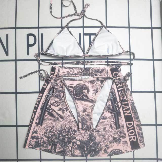 Fashion Print 3 Piece Bikini Set